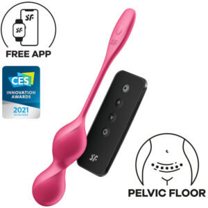 Vigoroso SATISFYER - LOVE BIRDS 2 BOLAS DE KEGEL VIBRANTES + APLICATIVO GRATUITO