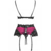 LIVCO CORSETTI FASHION - NAHIR LC 20214 SUTIÃ + CALCINHA + CINTO-LIGA S/M - Image 3