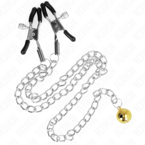 vVigoroso KINK - PINÇAS DE CORRENTE COM SINO 30 CM