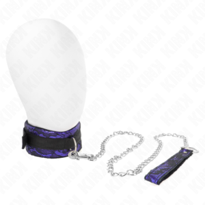 vVigoroso KINK - COLAR CURTO DE RENDA DE VELUDO COM CINTO 105 CM COM DEFEITO EM NYLON 44 X 5