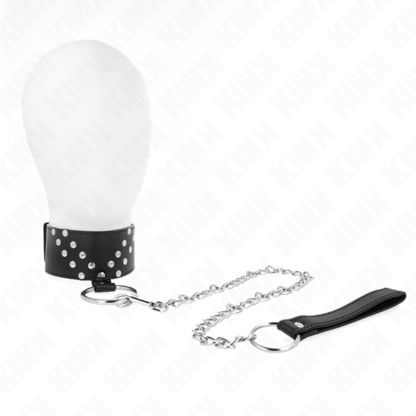 vVigoroso KINK - COLAR COM CINTO 65 CM COM REBITE V AJUSTÁVEL 36-43 CM X 5 CM