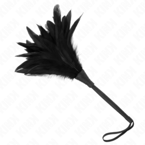 vVigoroso KINK - CHICOTE DE BORLA DE SILICONE FORMA DE ROSA 45 CM