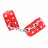 KINK - PULSEIRAS COM LINHA DUPLA DE PREGOS AJUSTÁVEIS VERMELHO - Image 2