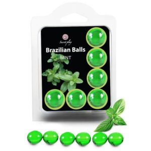 vVigoroso SECRETPLAY - CONJUNTO 6 BOLAS BRASILEIRAS MENTA
