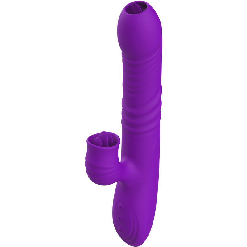 Vigoroso ARMONY - VIBRADOR DE COELHO TOTALMENTE G SPOT COM EFEITO DE CALOR VIOLETA DE LÍNGUA ESTIMULANTE