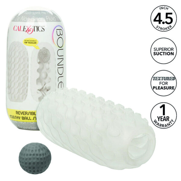 Vigoroso CALEXOTICS - BOUNDLESS REVERSÍVEL SQUISHY BALL STROKE AMARELO