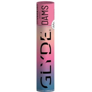 vVigoroso SHEER GLYDE - DAMS LAMINAS LÁTEX SEXO ORAL MORANGO