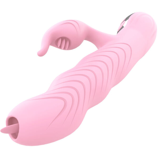 Vigoroso ARMONY - MARCIA VIBRADOR & THRUSTING DUPLA LÍNGUA EFEITO CALOR ROSA
