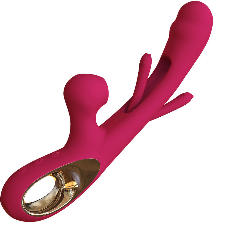 Vigoroso ARMONY - VIBRADOR DE IMPACTO SWING E ESTIMULADOR DUPLO MODELO 2 BORDEAUX