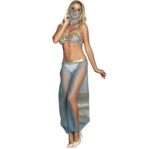 vVigoroso SUBBLIME - CONJUNTO DE LINGERIE AZUL ESTILO INDIA S/M
