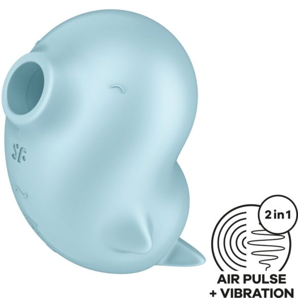 Vigoroso SATISFYER - SASSY SEAL ESTIMULADOR E VIBRADOR AZUL