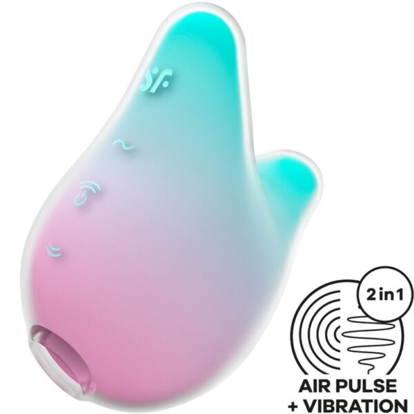 Vigoroso SATISFYER - MERMAID VIBES ESTIMULADOR E VIBRADOR MENTA E ROSA