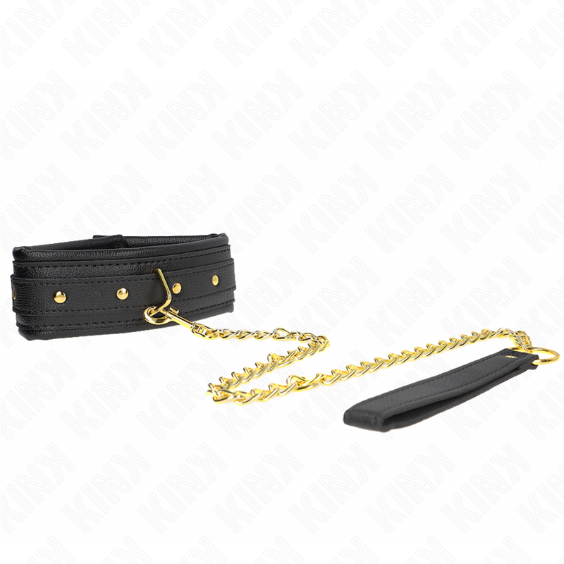 KINK - COLAR COM ESPONJA ALÇA DE IMITAÇÃO DE COURO MODELO 1 AJUSTÁVEL 37-54 CM X 3 CM - Image 2