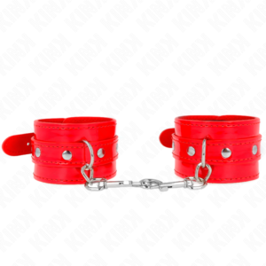 vVigoroso KINK - PUNHOS DE MÃO BRILHANTE VERMELHO AJUSTÁVEL 23-33 CM