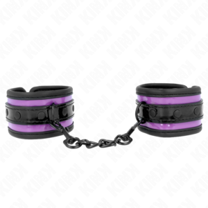 vVigoroso KINK - PUNHOS DE NEOPRENE ROXO CLARO AJUSTÁVEIS 21-28 CM X 5 CM