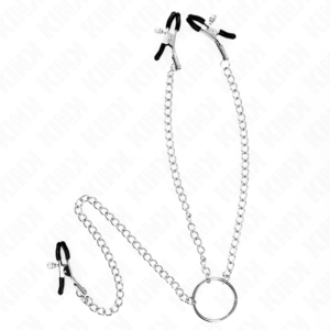 vVigoroso KINK - PINÇAS TRIPLAS PARA BICOS E CLITÓRIS COM CORRENTE MODELO 0