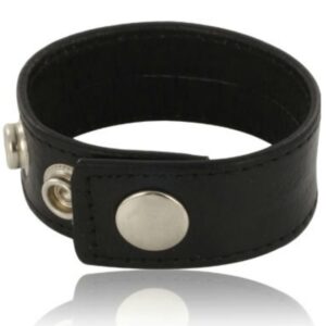 vVigoroso LEATHER BODY - CINTA DE PÊNIS AJUSTVEL EM COURO PRETO