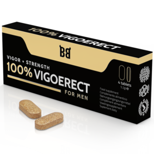 vVigoroso BLACK BULL - 100% VIGOERECT VIGOR + FORÇA PARA HOMENS 4 COMPRIMIDOS