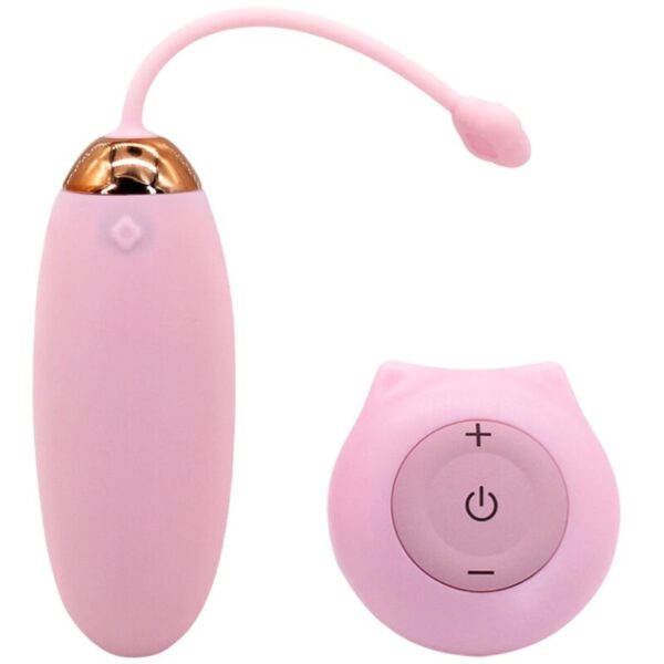 Vigoroso ARMONY - KITTY FUN EGG VIBRADOR CONTROLE REMOTO 10 VIBRAÇÕES ROSA