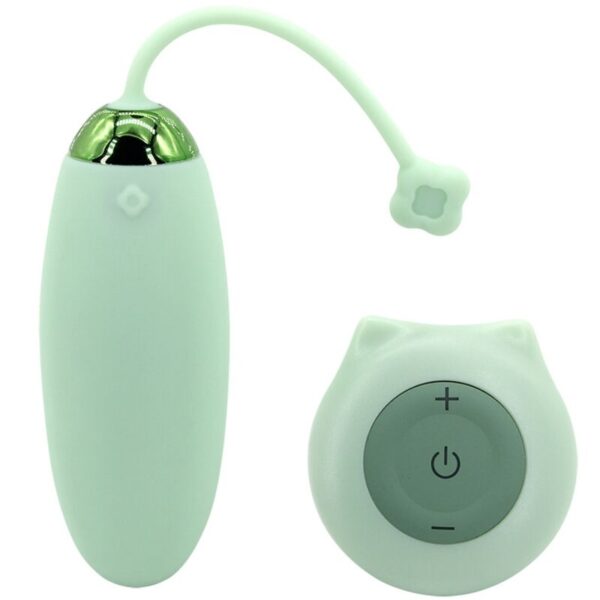 Vigoroso ARMONY - KITTY FUN EGG VIBRADOR CONTROLE REMOTO 10 VIBRAÇÕES VERDE