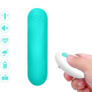 Vigoroso ARMONY - SPLASH JOLINE VIBRADOR BULLET SILICONE CONTROLE REMOTO 10 VIBRAÇÕES 65 X 15 CM VERDE