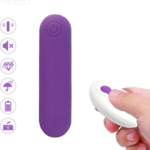 Vigoroso ARMONY - SPLASH JOLINE VIBRADOR BALA SILICONE CONTROLE REMOTO 10 VIBRAÇÕES 65 X 15 CM ROXO