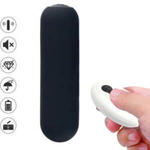 Vigoroso ARMONY - SPLASH JOIE VIBRADOR BULLET SILICONE CONTROLE REMOTO 10 VIBRAÇÕES 75 X 19 CM PRETO
