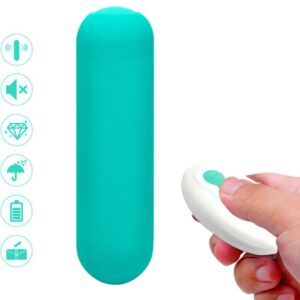 Vigoroso ARMONY - SPLASH JOIE VIBRADOR BULLET SILICONE CONTROLE REMOTO 10 VIBRAÇÕES 75 X 19 CM VERDE