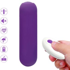 Vigoroso ARMONY - SPLASH JOIE VIBRADOR BULLET SILICONE CONTROLE REMOTO 10 VIBRAÇÕES 75 X 19 CM ROXO