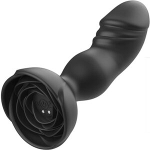 Vigoroso ARMONY - EXTREME A BLOOM VIBRADOR ROSE E CONTROLE REMOTO DE PLUG ANAL PRETO