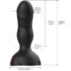 ARMONY - EXTREME A BLOOM VIBRADOR ROSE E CONTROLE REMOTO DE PLUG ANAL PRETO - Image 3