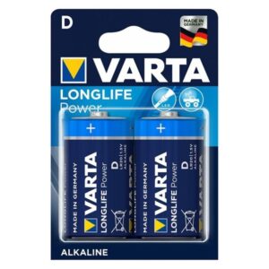 Vigoroso VARTA - LONGLIFE POTÊNCIA ALCALINA BATERIA D LR20 2 UNIDADE