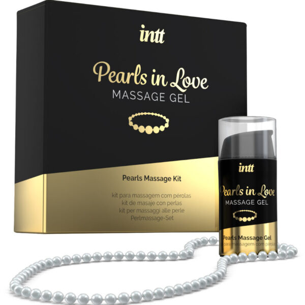 vVigoroso INTT MASSAGE & ORAL SEX - PÉROLAS APAIXONADAS COM COLAR DE PÉROLAS E GEL DE SILICONE