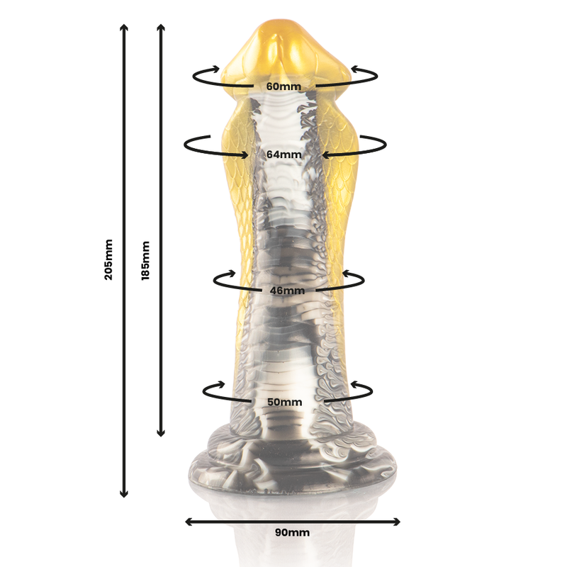 EPIC - DRAKON DILDO AMARELO COBRA - Image 3