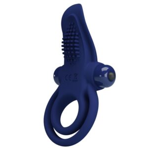 Vigoroso PRETTY LOVE - BRONSON ANEL DUPLO COM VIBRAO AZUL