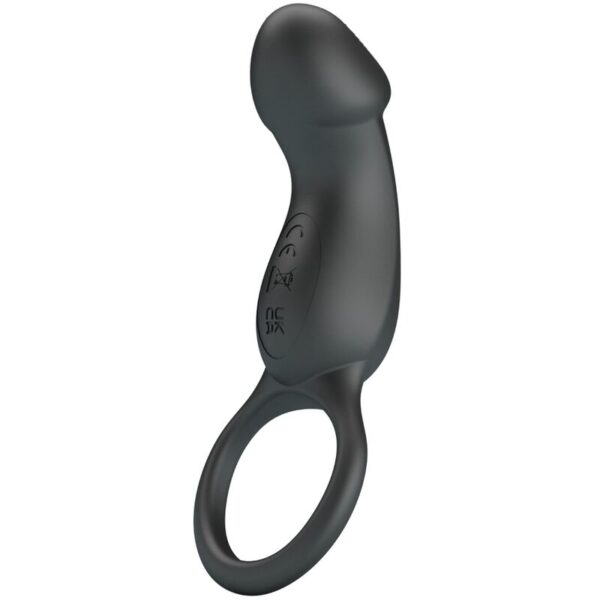 Vigoroso PRETTY LOVE - TRAE ANEL VIBRATÓRIO COM ESTIMULADOR PRETO