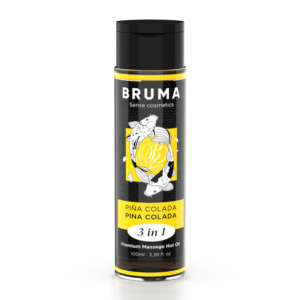 vVigoroso BRUMA - ÓLEO DE MASSAGEM PREMIUM EFEITO CALOR SABOR PINA COLADA 3 EM 1 - 100 ML