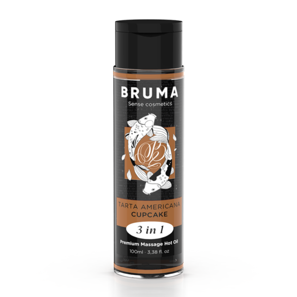 vVigoroso BRUMA - ÓLEO DE MASSAGEM PREMIUM EFEITO CALOR SABOR CUPCAKE 3 EM 1 - 100 ML