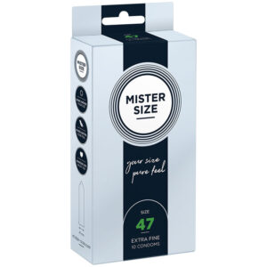 Vigoroso - MISTER SIZE - PRESERVATIVOS TAMANHO XS 47 MM (10 UNIDADES)