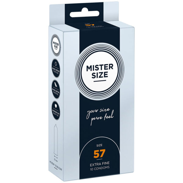 Vigoroso - MISTER SIZE - PRESERVATIVO TAMANHO L 57 MM (10 UNIDADES)