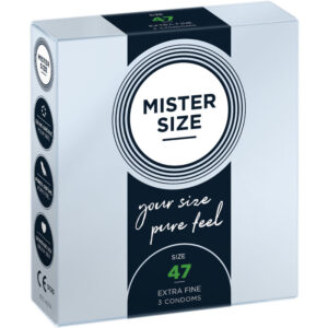 Vigoroso - MISTER SIZE - PRESERVATIVOS TAMANHO XS 47 MM (3 UNIDADES)