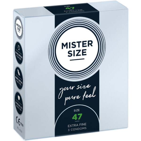 Vigoroso - MISTER SIZE - PRESERVATIVOS TAMANHO XS 47 MM (3 UNIDADES)