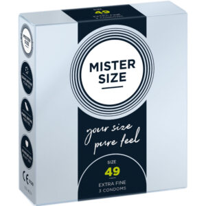 Vigoroso - MISTER SIZE - PRESERVATIVO TAMANHO S 49 MM (3 UNIDADES)