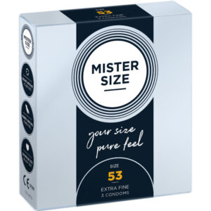 Vigoroso - MISTER SIZE - PRESERVATIVO TAMANHO M 53 MM (3 UNIDADES)