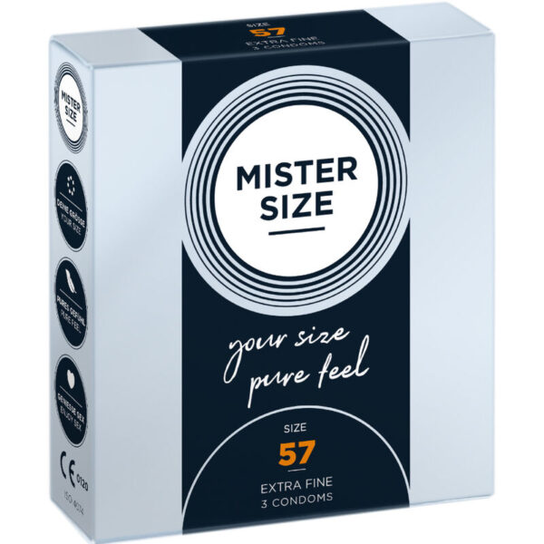 Vigoroso - MISTER SIZE - PRESERVATIVO TAMANHO L 57 MM (3 UNIDADES)