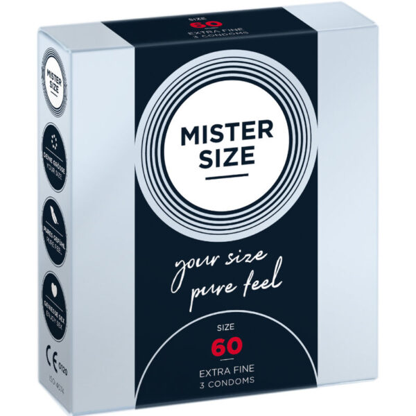Vigoroso - MISTER SIZE - PRESERVATIVO TAMANHO XL 60 MM (3 UNIDADES)