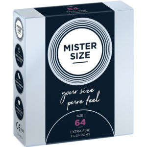 Vigoroso - MISTER SIZE - PRESERVATIVOS TAMANHO XXL 64 MM (3 UNIDADES)