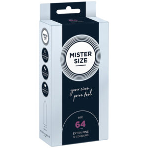 Vigoroso - MISTER SIZE - PRESERVATIVOS TAMANHO XXL 64 MM (10 UNIDADES)