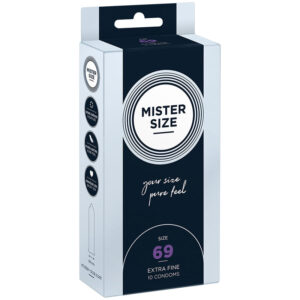 Vigoroso - MISTER SIZE - PRESERVATIVOS TAMANHO XXXL 69 MM (10 UNIDADES)