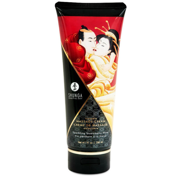 vVigoroso SHUNGA - CREME DE MASSAGEM MORANGO E CAVA 200 ML